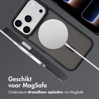 imoshion Hoesje - Geschikt voor iPhone 17 Pro - Color Guard Backcover geschikt voor MagSafe - Zwart