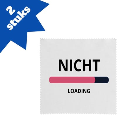 Akyol - nicht loading brillendoekjes - Nicht - ochtendkoffie laden - verjaardagscadeau - verjaardag - cadeau - cadeautje voor nicht - nicht artikelen - kado - geschenk - gift - 17,8 bij 17,8 cm - 2 stuks