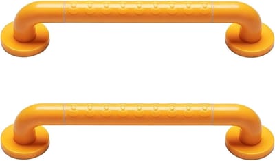Set Handgrepen - Steunbeugels Veiligheid - Veilig Douchen - Geribbeld Antislip Oppervlak - 40 Cm - Wit