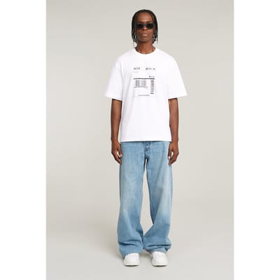 G-Star Shipping Gr Boxy R T White Taglia: L | T-shirt stampate Outlet | Uomo | Bianco