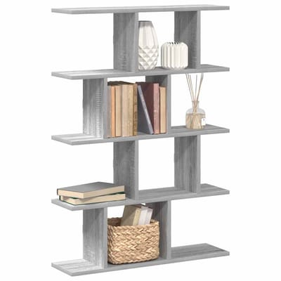 vidaXL - Wandschap - kubus - 12 - vakken - bewerkt - hout - grijs - sonoma - eikenkleur