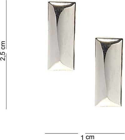 Embleem metaal 1e Luitenant Zilver/Chrome pin