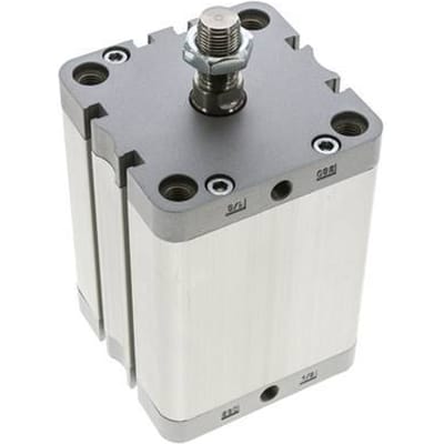 ISO 21287 Compacte Dubbelwerkende Cilinder 80-80mm - Magnetisch - Mannelijke Stang