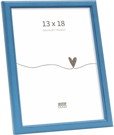 Deknudt Frames fotolijst S236F6 - blauw landelijk hout - foto 13x18 cm