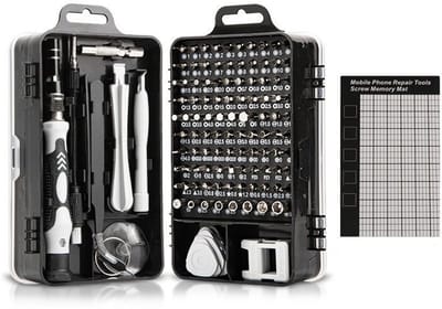 Schroevendraaierset-115 in 1 magnetische reparatieset voor elektronica-computers-telefoons-laptops-gameconsoles-horloges-brillen-modding en doe-het-zelfprojecten