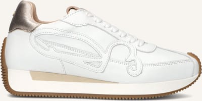 Fred De La Bretoniere Yentl Sign Sneakers - Leer - Dames - Wit - Maat 38