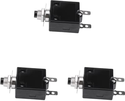 Allecto - Handmatige Reset Thermische Schakelaar - Circuitonderbreker voor Overstroombeveiliging - 10A - 2Pcs - Betrouwbare beveiliging - Oververhi...