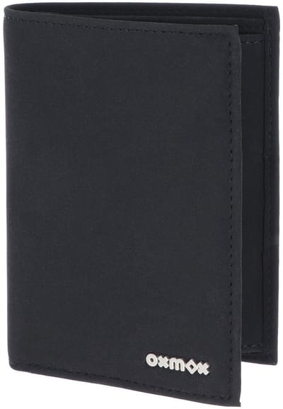 oxmox portemonnee New Cryptan RFID Protect Kombibörse Pure 2.0 Metal Square Black zwart