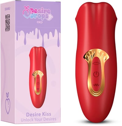 Desiredrops® - Clitorale Vibrator - Luchtdrukvibrator - Trilt – 5 bijt Standen - 10 Vibrator Standen– Rode Siliconen Vibrator - Bijt-Zuig -Clitoris Stimulator – Intense Sex Orgasme – Seks speeltjes – Cadeau - Vrouw - Voor haar