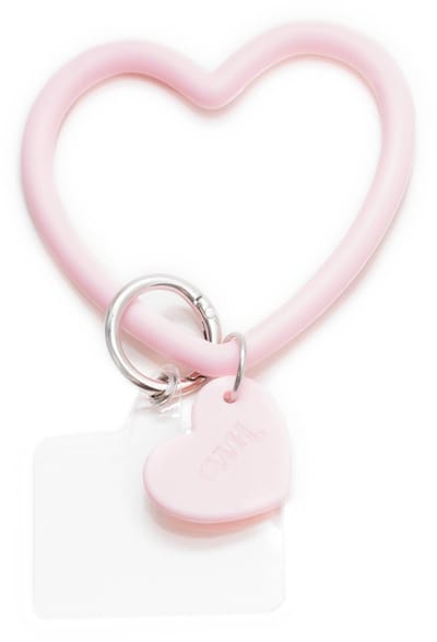 xoxo Wildhearts Hartje telefoonkoord Universeel - Koord voor telefoon - Easy Cord - Telefoonbandjes - Hartjesketting voor telefoon - Koord voor telefoon universeel - Koord voor telefoon Samsung - Telefoonkoord - iPhone - Phone Cord - Roze