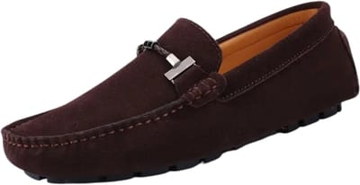 Bovista Loafers Heren - Met Hak - Herenschoenen - Instappers - Koffie - Maat 37.5