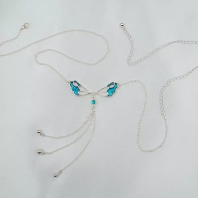 Sylvie Monthulé | Silver Belly Chain Jewelry | Sexy Wings size S size S