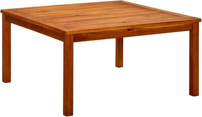 Tuin Salontafel - Outdoor Bijzettafel - Gezellig Buiten Zitten - Massief Acaciahout - 85x85x45 cm - Natuurlijk