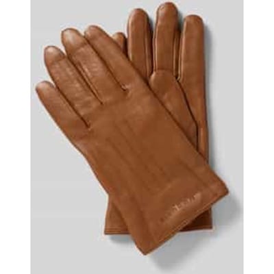 Handschoenen met labeldetail