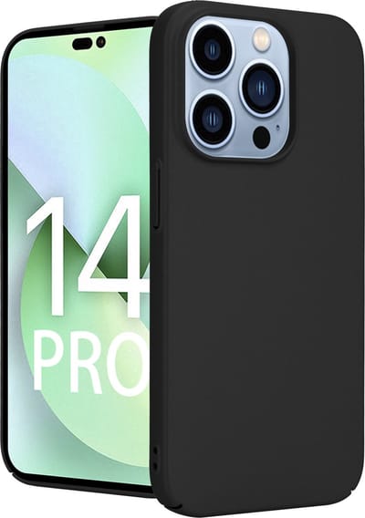 ShieldCase telefoonhoesje geschikt voor Apple iPhone 14 Pro ultra thin case - zwart - Dun hoesje - Ultra dunne case - Backcover hoesje - Shockproof dun hoesje