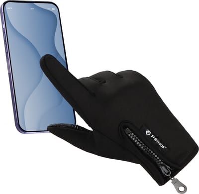 Springos Handschoenen - Touch - Zwart - Nylon - Unisex - Maat XL