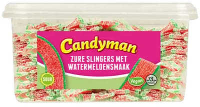 Candyman Zure Slingers Watermeloen 1 kg