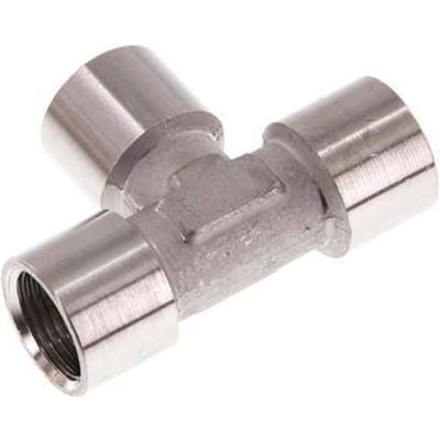 G 3/8'' RVS T-stuk 150 Bar - FL3T-F-SL-038G