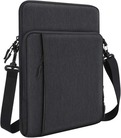 Draagtas voor 13.3 Inch Tablets, Geschikt voor iPad Pro, Galaxy Tab en reMarkable, Zwart en Grijs