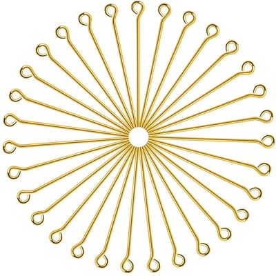 Dailygoods- Oogspelden 200 stuks - Messing verguld 24K - 30 mm