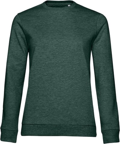 B&C Dames/dames Set-in Sweatshirt (Donkergroene heide)