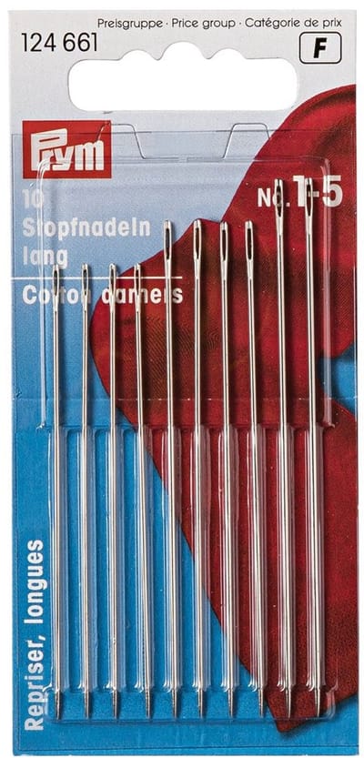 Stopnaalden lang staal No. 1-5 assorti 10 st.