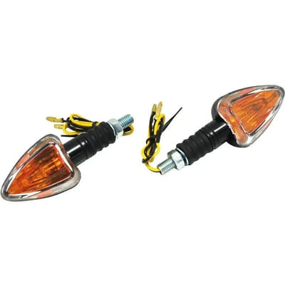 12v 10w Ø8mm zwarte driehoeks knipperlicht voor motorfiets 50 met cyclo versnellingsbak