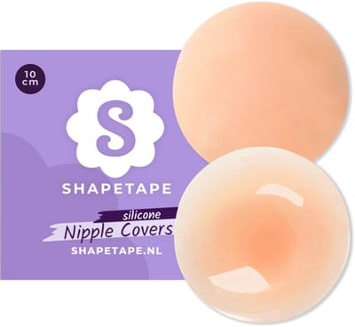 Shapetape Herbruikbare Nipple Covers - Zonder Lijmlaag met Vacuümeffect - 10CM - Tepelstickers - Tepelbedekkers - Tepelbeschermers - Siliconen nipple covers - Tepel Covers - Tepelpleisters