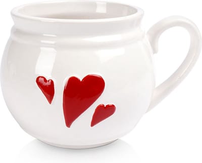 Mok Keramiek HART 800 ml - Koffiemok - Theebeker - Koffie - Beker
