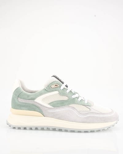 Floris Van Bommel Sfm-10159 Noppi Sneakers - Leer - Heren - Groen - Maat 44⅔