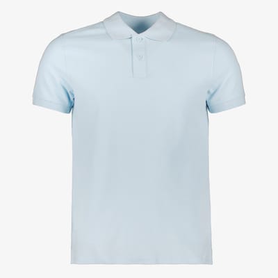 Unsigned heren polo lichtblauw - Maat S