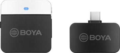 Boya BY-M1LV-U 2.4 GHz Draadloze Dasspeld Microfoon voor USB-C