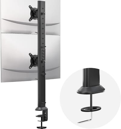SCH® Monitor Arm 2 Schermen - Monitor Arm - Zwart - ‎44cm x 21cm x 9cm