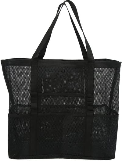Strandtas Groot met Gaas – Waterdichte Draagtas voor Familie, Zwembad, Speelgoed, Vakantie & Strand Essentials – Opvouwbare Tote Bag