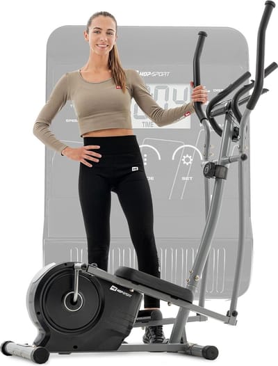 Hop-Sport HS-2050C – Crosstrainer – Magnetisch Remsysteem – Hartslagmeting – LCD Display