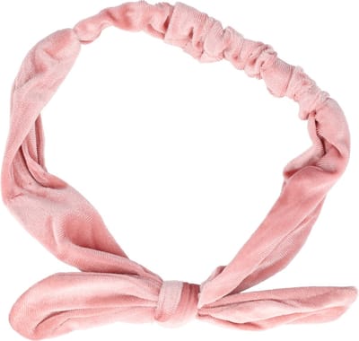 Haarsoires Haarband Knoop 6cm – Strikje met IJzerdraad – Effen Kleur – Velvet stof – Roze