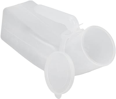 Dailygoods- Urinoir Draagbaar 1000 ml - Morsbestendig - Urinefles - Afneembaar Deksel - Robuuste Constructie - Voor Reizen/Kamperen - Plasfles