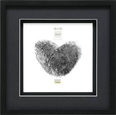 Deknudt Frames fotolijst S67NK2 P1 - zwart - passe -partout - 20x20 cm