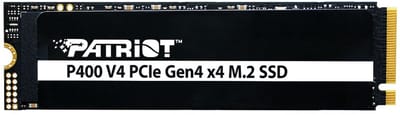 Patriot P400 V4 1TB - SSD - M.2 2280 - PCIe Gen4 x4 - 1 TB - NVMe 2.0 - Smart ECC - 320TBW - zwart