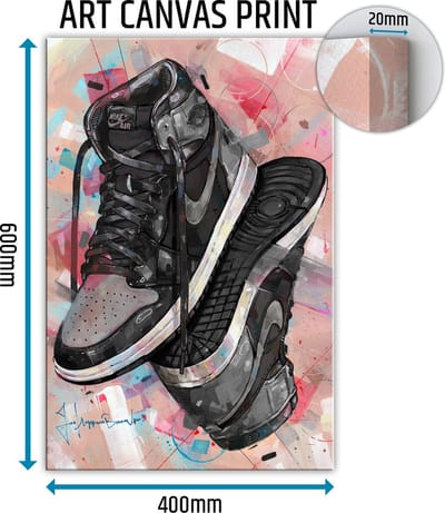 Sneaker canvas upside down shadow 1.0 40x60 cm