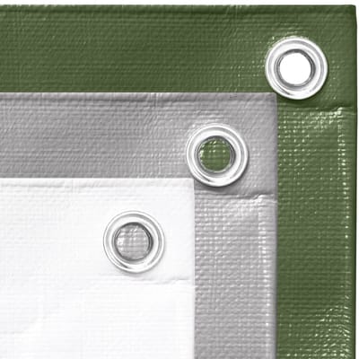 Professioneel Afdekzeil 4x6 m - Groen - 260 g/m² Extra Zwaargewicht - 100% Waterdicht Dekzeil met Aluminium Ogen - Scheurbestendig Bouwzeil voor Industrie en Tuin - Hoogwaardig HDPE