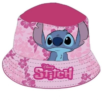 Disney Stitch Bucket Hat – 54 cm – Roze Zonnehoed voor Meisjes – Kinderen 3-8 Jaar