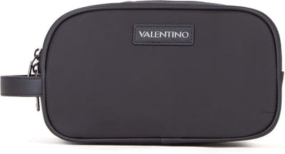 VALENTINO Toilettas Cardano Soft Cosmetic Case Nero Zwart