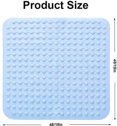 Antislip Massage Douchemat 48 x 48 cm - Machinewasbaar en Geschikt voor Doucheruimtes en Sauna's