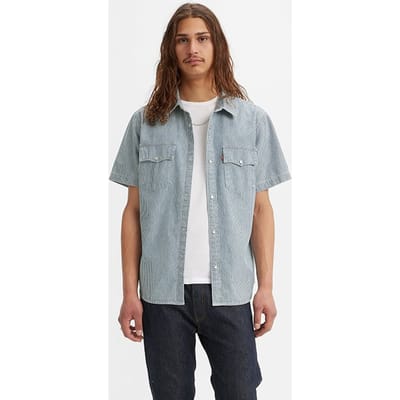 Levi's Ss Casual Shirt Blue Maat: XS | Casual Overhemden Outlet | Heren | Blauw