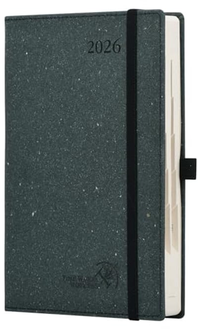 Dagelijkse Planner 2026 A5 - 1 Dag 1 Pagina Agenda met Harde Kaft en 80 GSM Papier