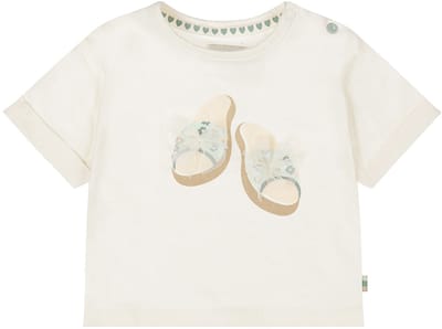 Dirkje Meisjes Loose Fit T-shirt - Off-white