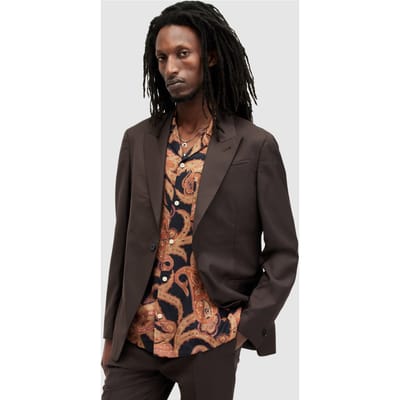 AllSaints Thorpe Blazer Tan Brown Maat: 44 | Blazers Outlet | Heren | Bruin