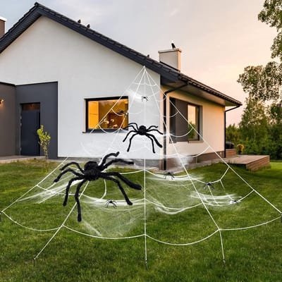 Solacis Halloween Decoratie - Spinnenweb - Halloween versiering - Decoratie buiten - Horror - Eng - Must have voor halloween!