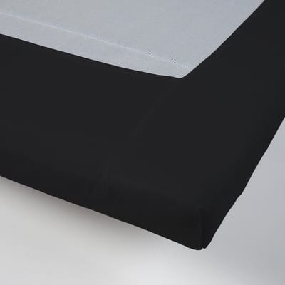 Day Dream topdek hoeslaken - strijkvrij - katoen - 90 x 200 - Zwart